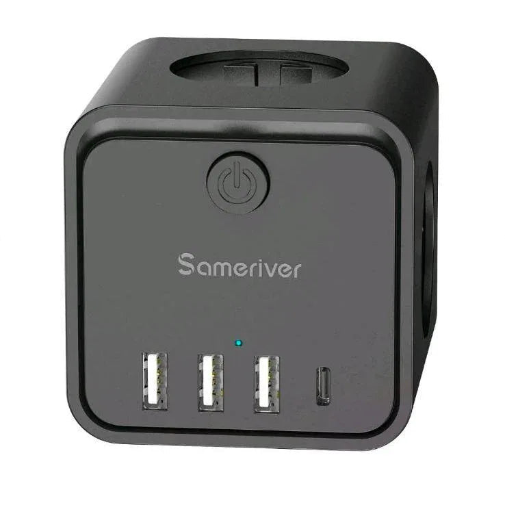 Sameriver ZYC18 USB Power Cube: 3 USB-A, 1 USB-C, Schuko Outlets - Gomix Brands Outlet